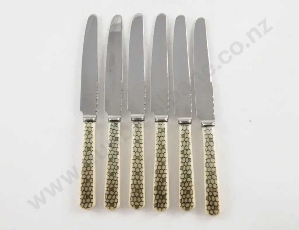 Cased Set Of 6 Afternoon Tea Knives by Garrard & Co London Image 1++