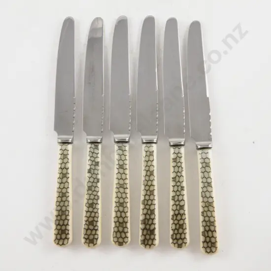 Cased Set Of 6 Afternoon Tea Knives by Garrard & Co London