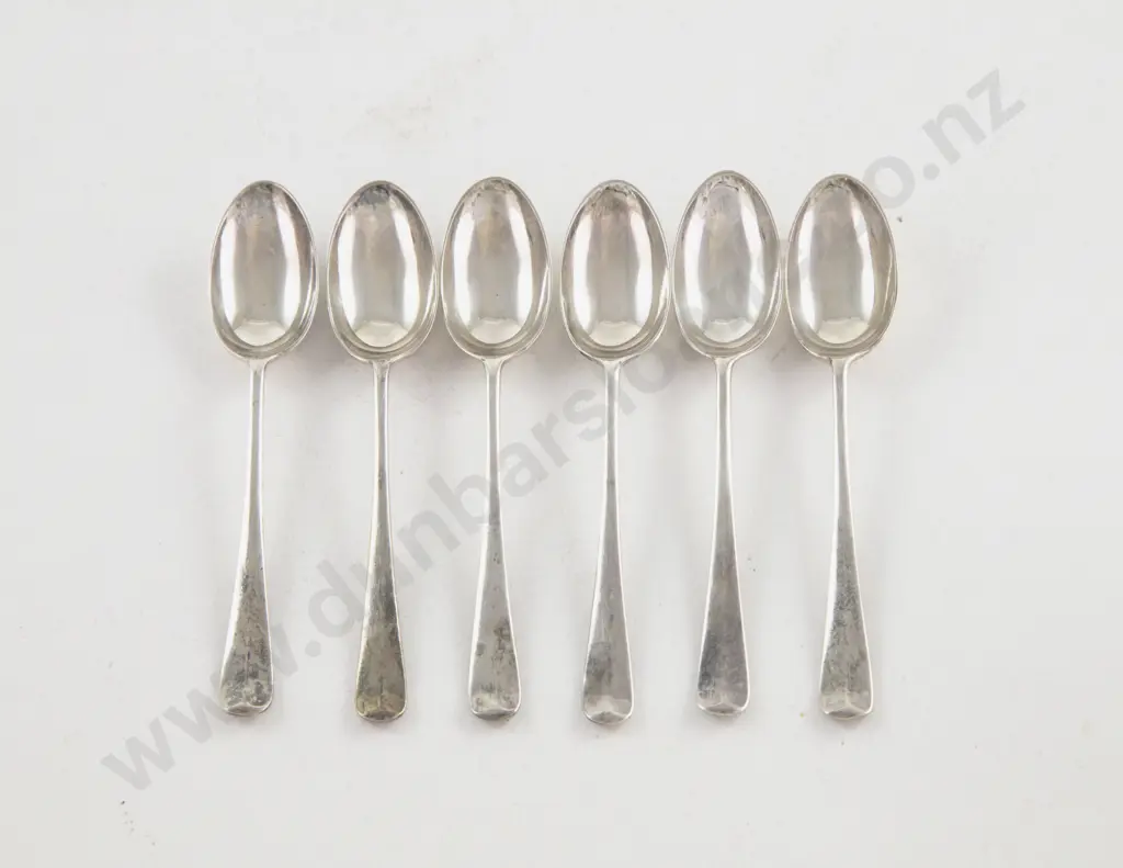 Cased Set Of 6 QEII S/S "British Hall Marks" Coffee Spoons Image 1++