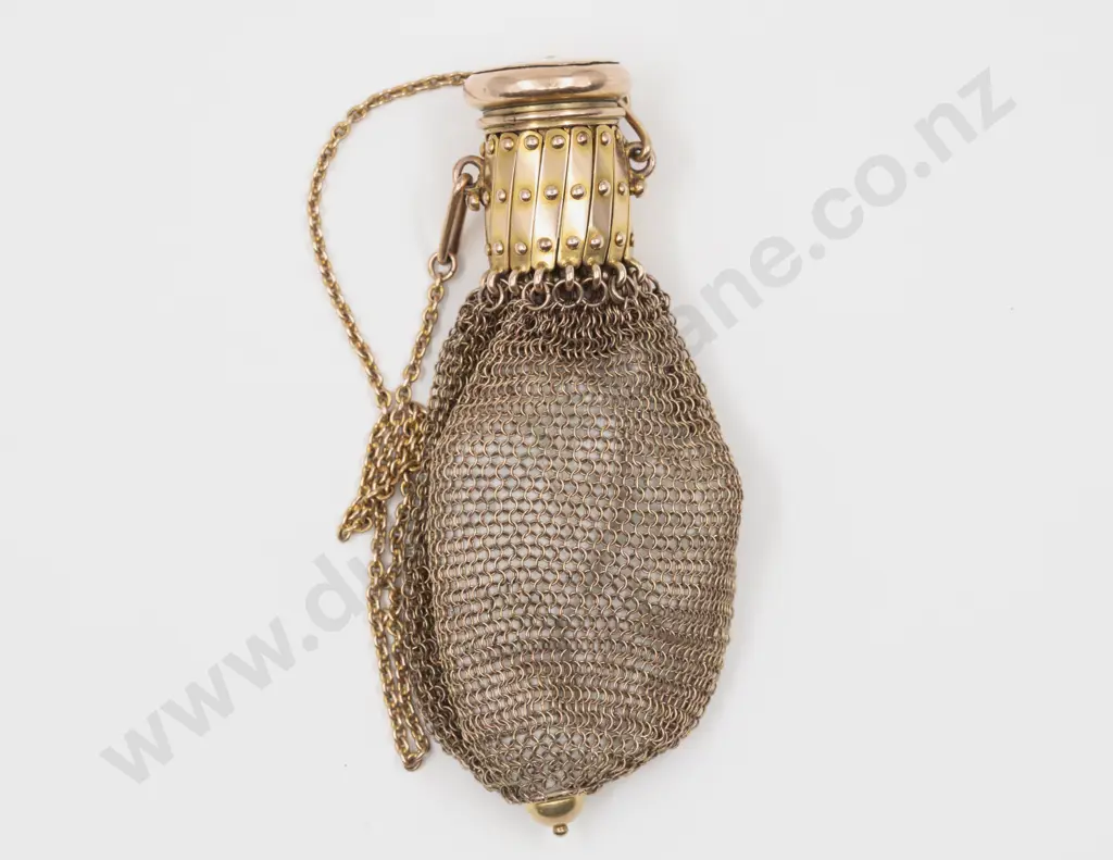 Victorian 9ct Gold Mesh Coin Purse Image 1++
