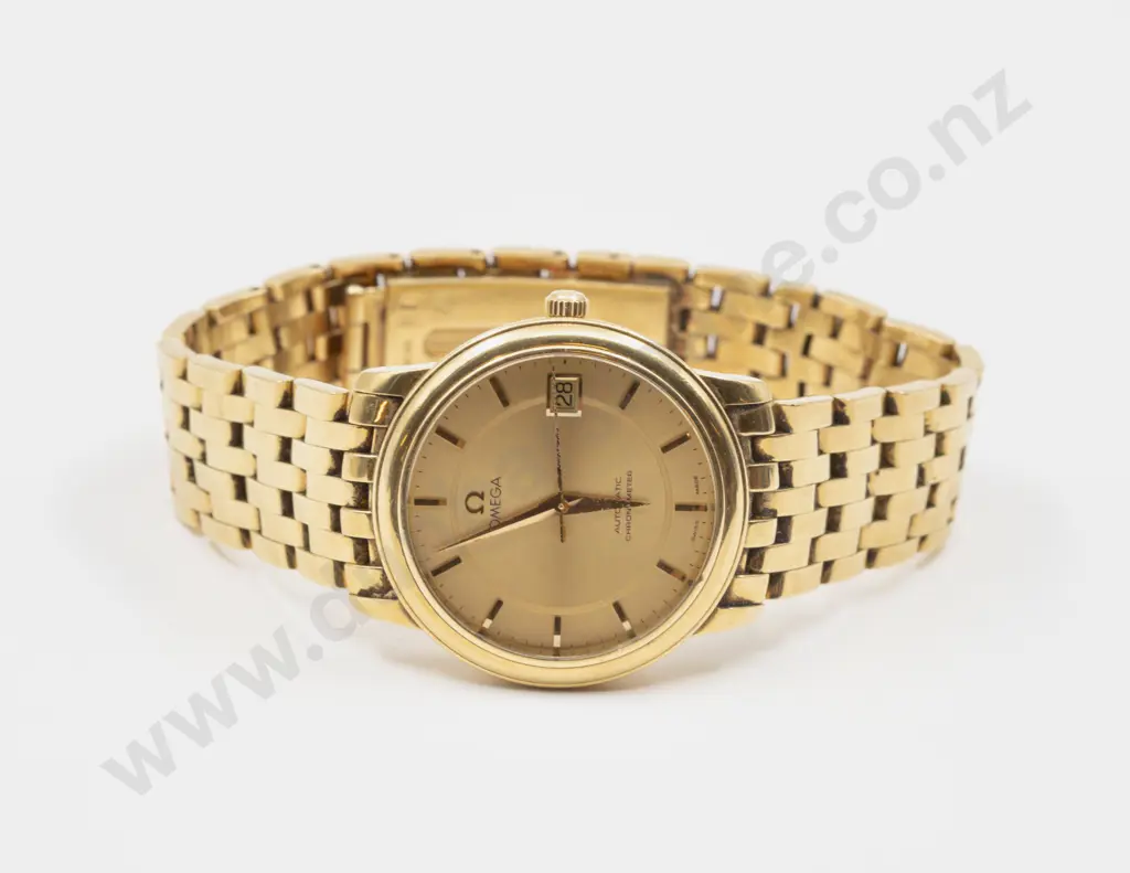All 18ct Gents Omega Automatic Chronometer Wrist Watch Image 1++
