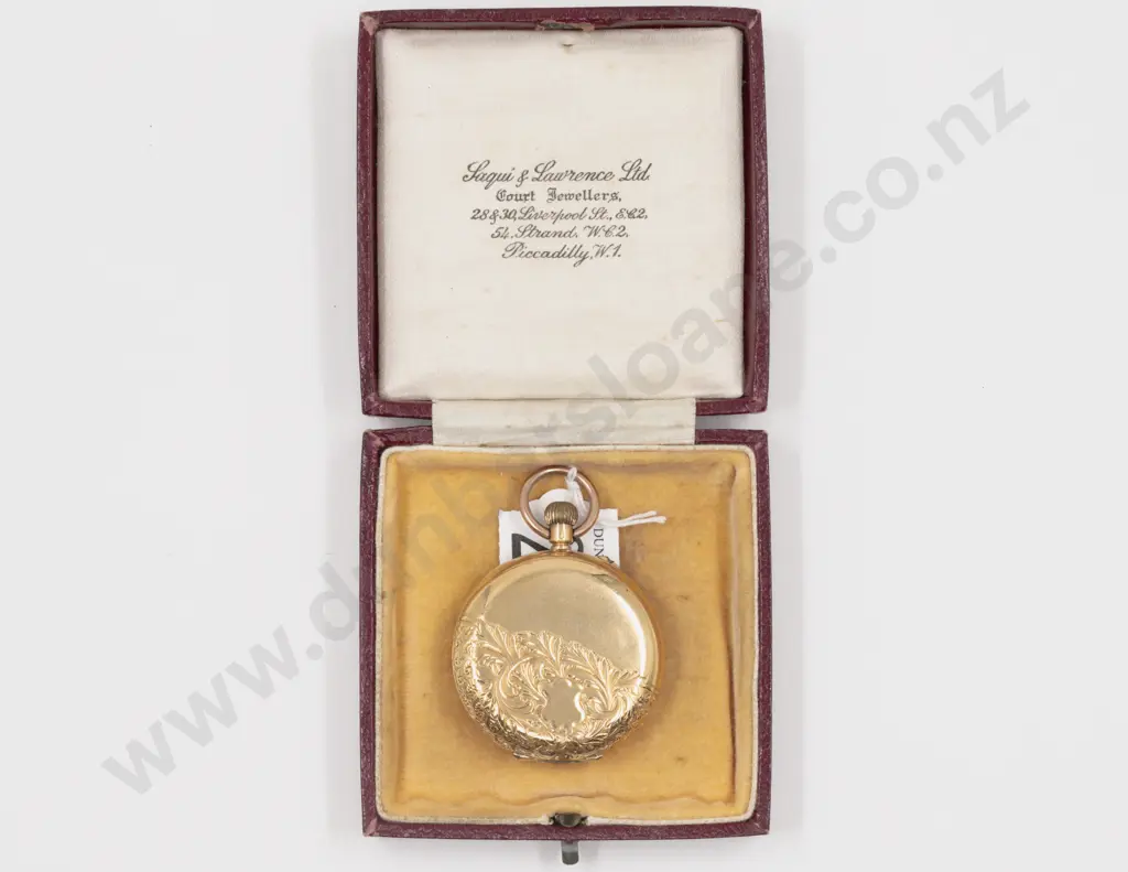 18ct Hunter Cased Lever Wind Pocket Watch Image 1++