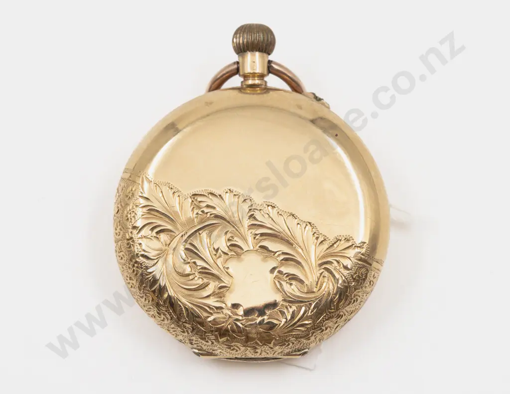 18ct Hunter Cased Lever Wind Pocket Watch Image 1++