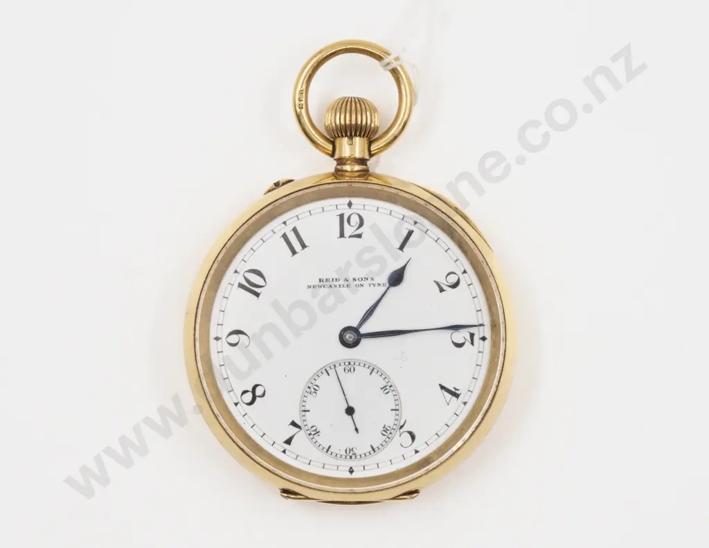 18ct Open Face Key Wind Pocket Watch Image 1++