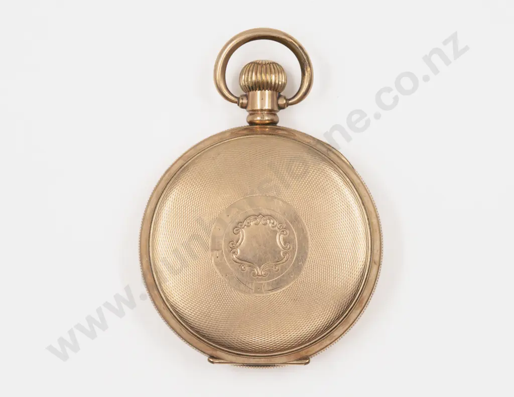 Dennison Case Gold Plated Open Faced Lever Wind Pocket Watch Image 1++