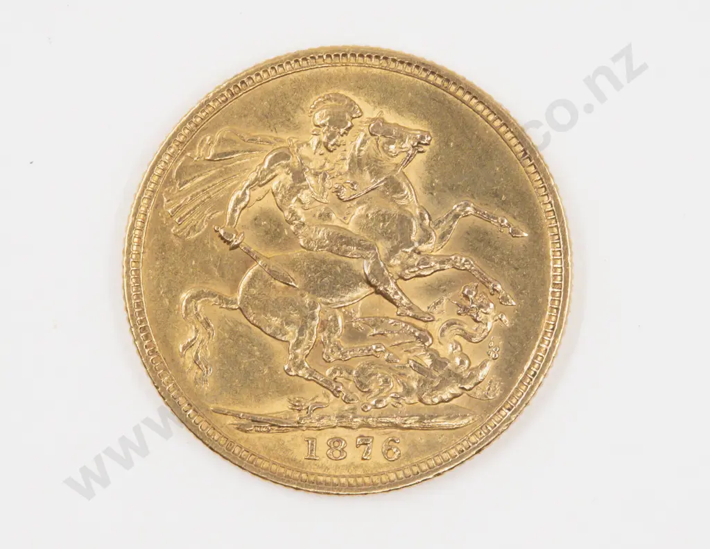 1876 Full Gold Sovereign Image 1++