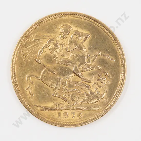 1876 Full Gold Sovereign