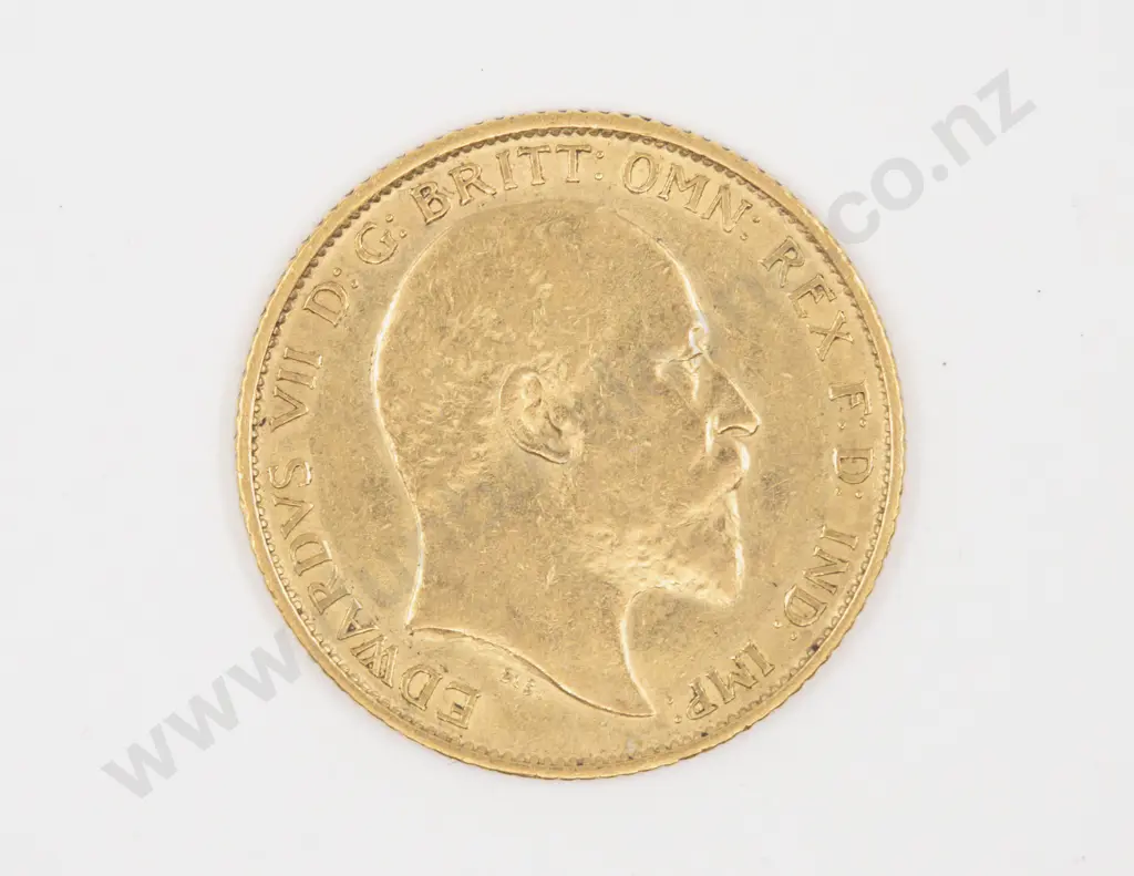1908 Half Gold Sovereign Image 1++
