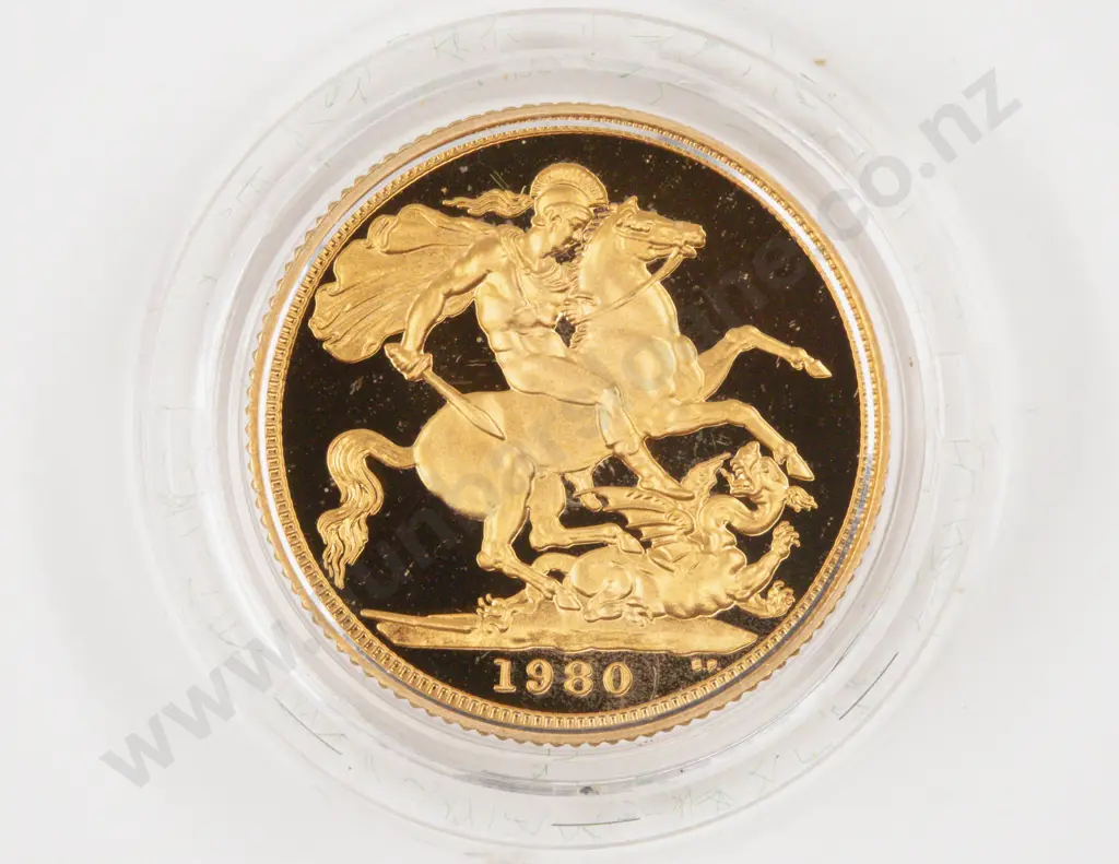 EIIR 1980 Proof Gold Sovereign Royal Mint Image 1++