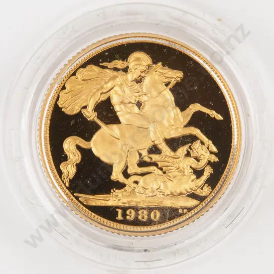 EIIR 1980 Proof Gold Sovereign Royal Mint