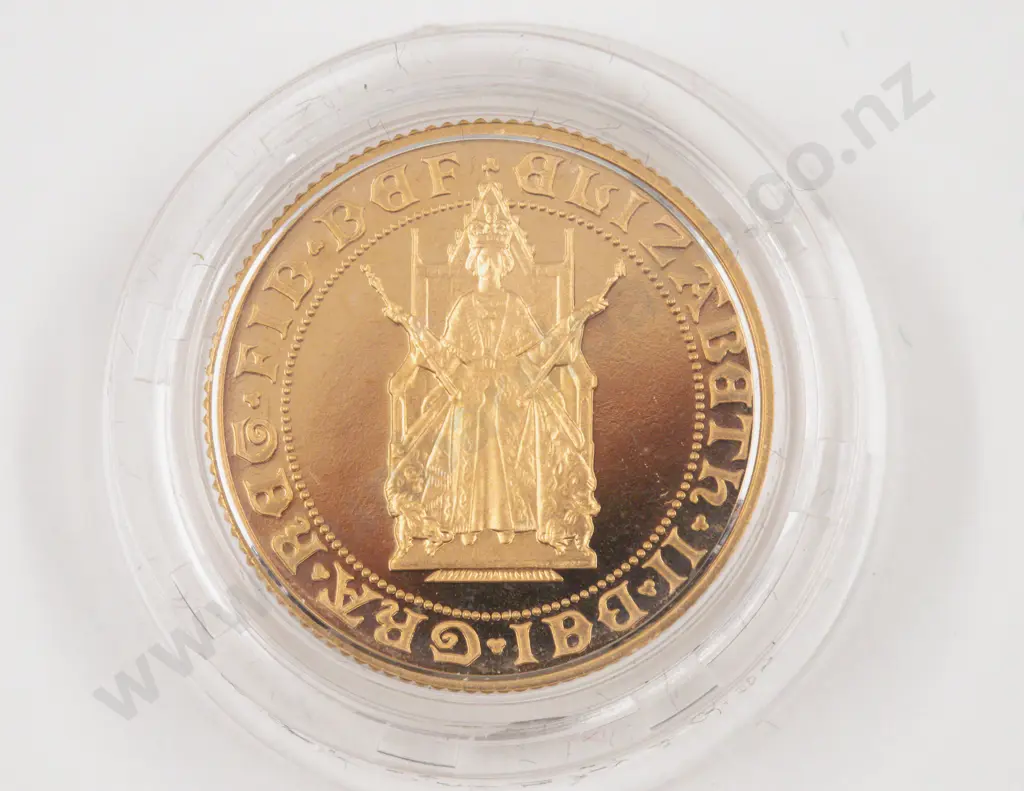 500th Anniversary of the First Gold Sovereign 1489-1989 Proof Gold Sovereign Royal Mint Image 1++
