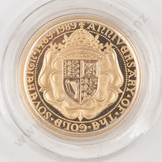 500th Anniversary of the First Gold Sovereign 1489-1989 Proof Gold Sovereign Royal Mint