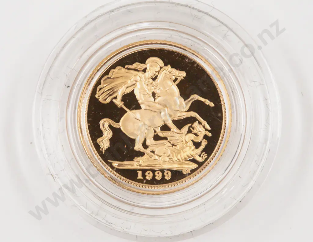 EIIR 1999 Proof Gold Half Sovereign Royal Mint #0894 Image 1++