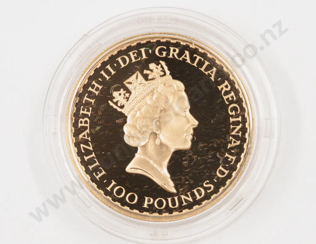 EIIR 1988 Britannia 100 Pounds One Ounce Proof Gold Coin Royal Mint #0216 Image 1++