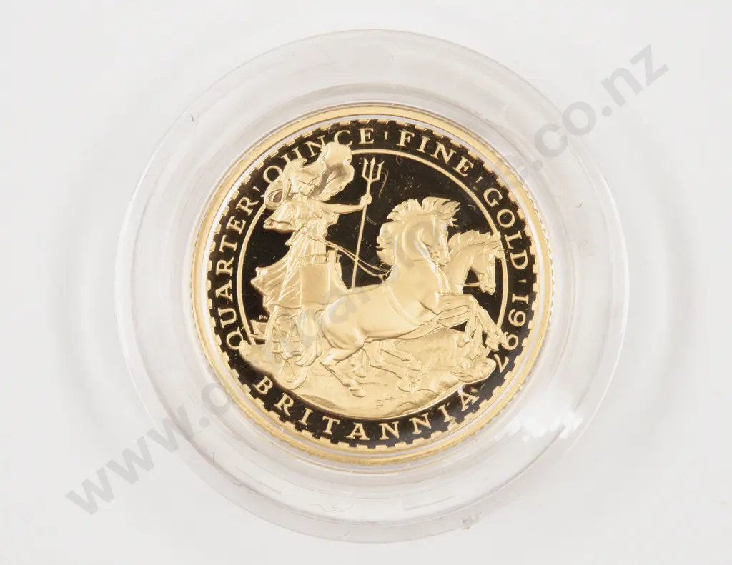 EIIR 1997 Britannia 25 Pounds 1/4 Ounce Proof Gold Coin Royal Mint #0776 Image 1++