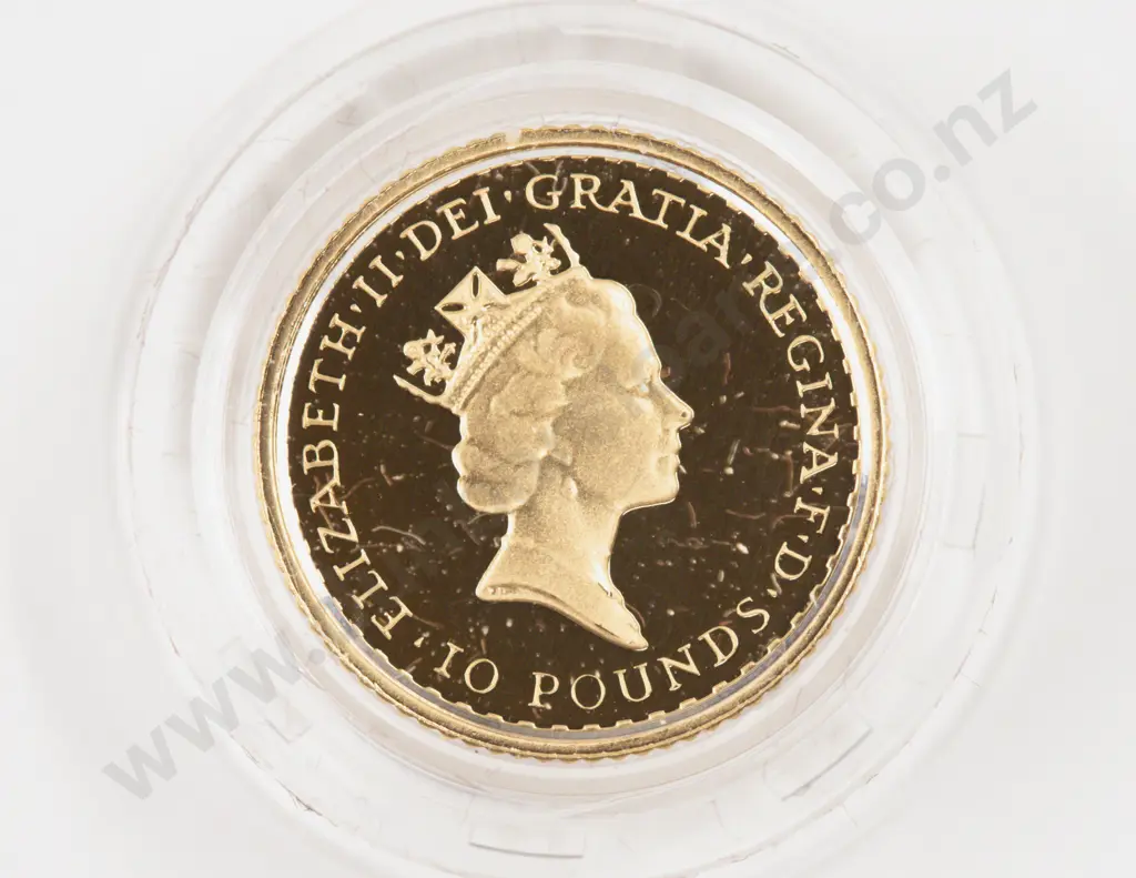 EIIR 1997 Britannia 10 Pounds 1/10 Ounce Proof Gold Coin Royal Mint #1181 Image 1++