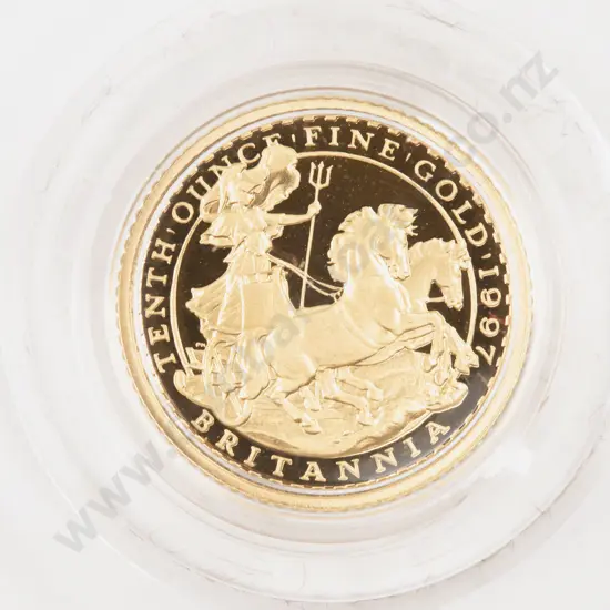 EIIR 1997 Britannia 10 Pounds 1/10 Ounce Proof Gold Coin Royal Mint #1181