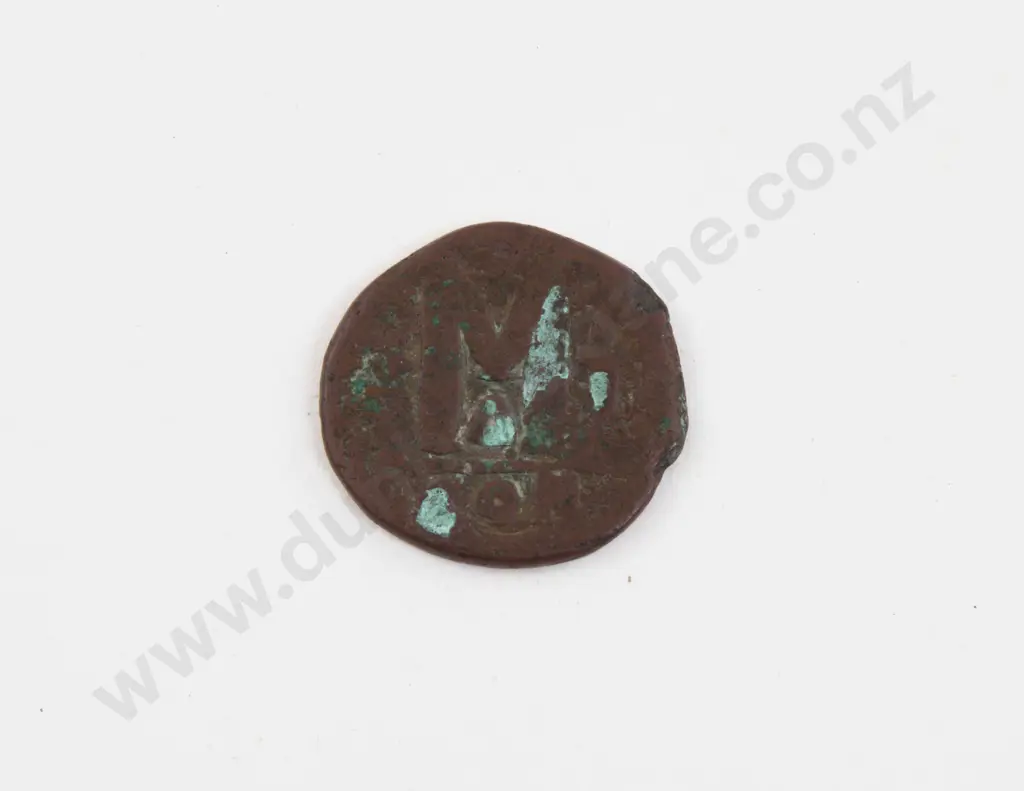 Large Byzantine Copper Coin Image 1++