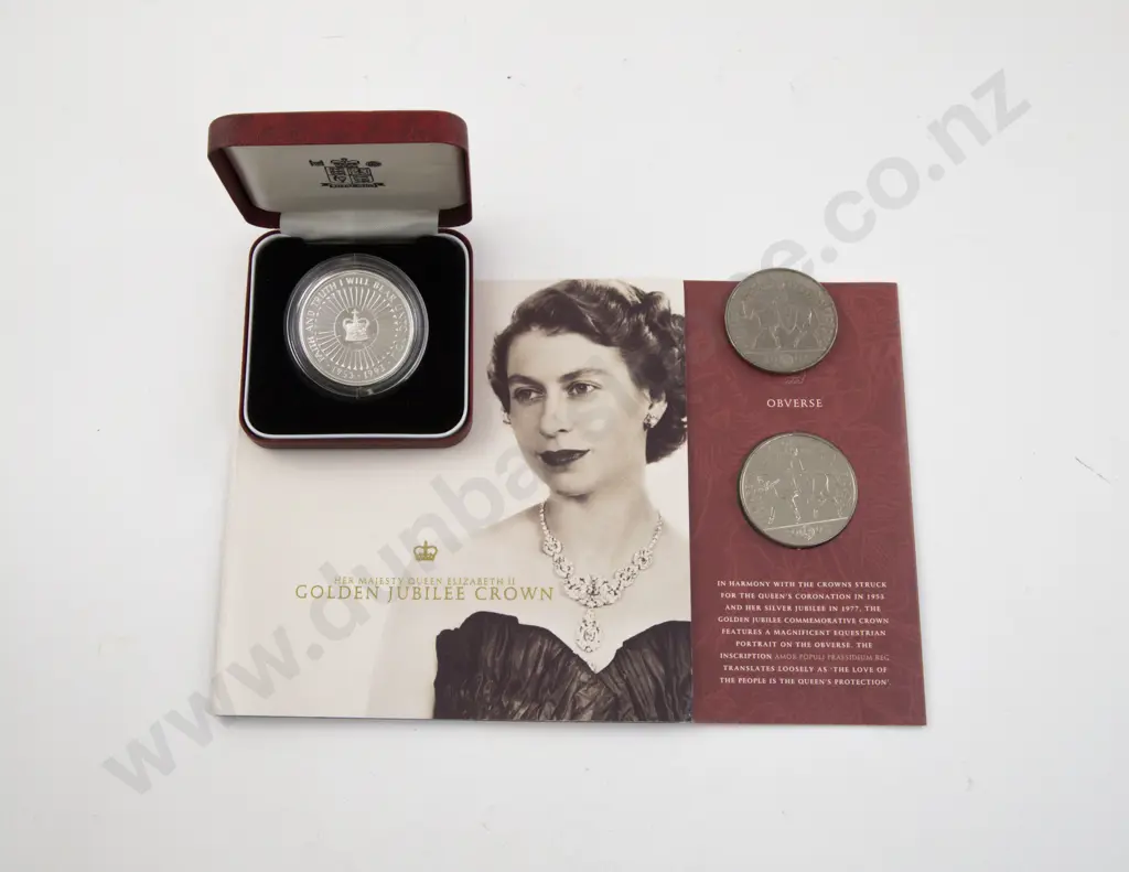 Royal Mint 2002 5 Pounds Unc Silver Proof and Two Others Image 1++