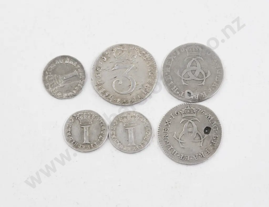 British Coinage Six Georgian Silver Coins Image 1++