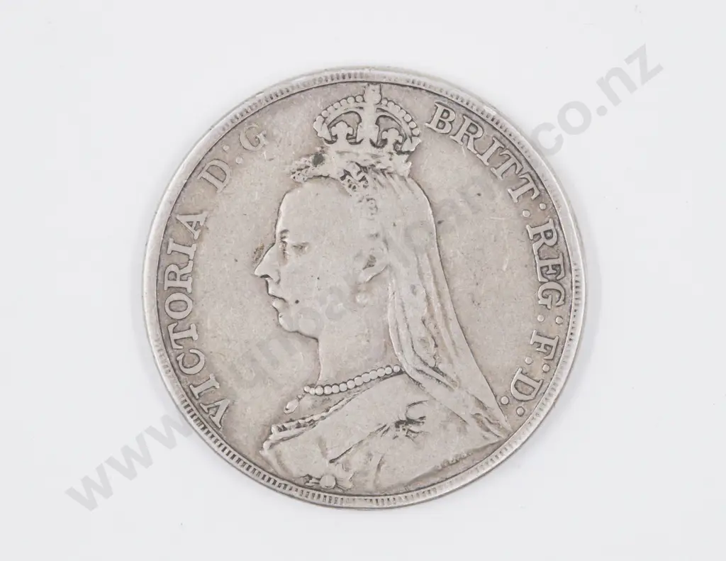 UK Victoria 1891 Silver Crown Image 1++