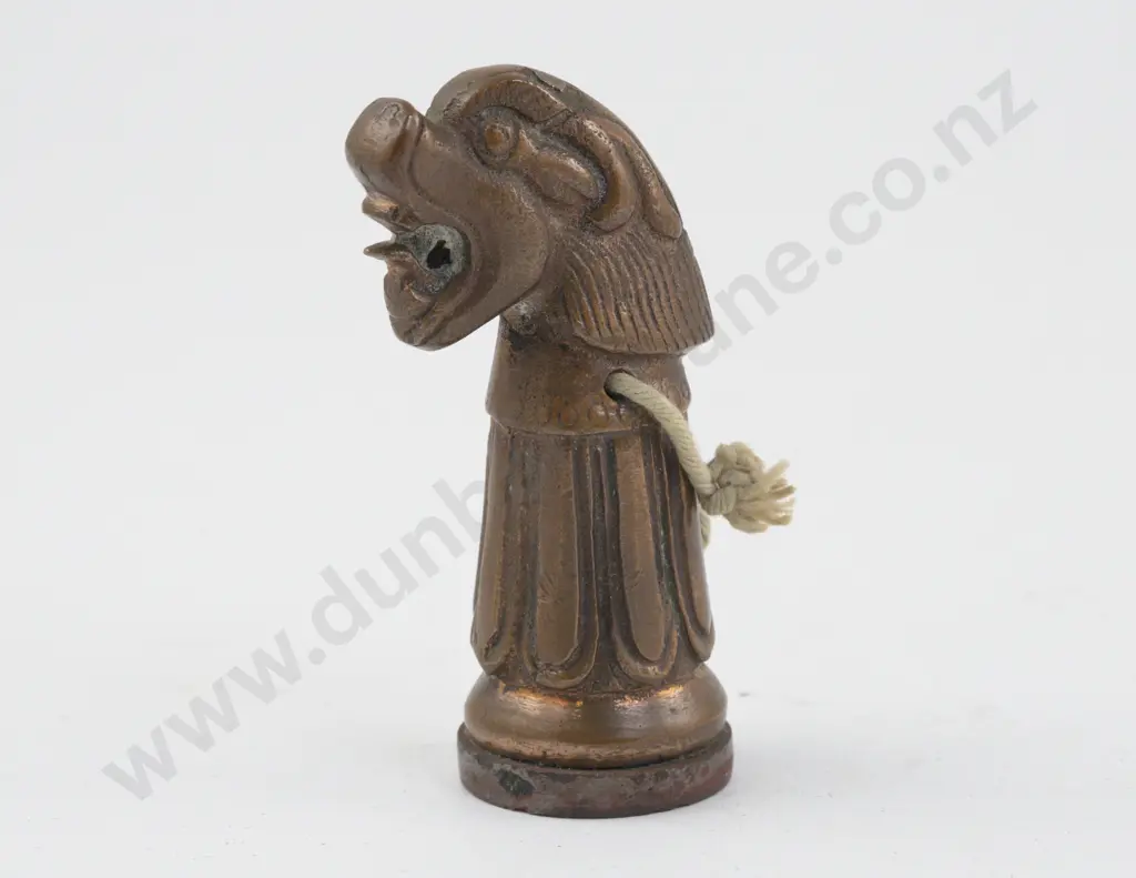 Bronze Hand Held Dragon Finial Seal/Chop Image 1++