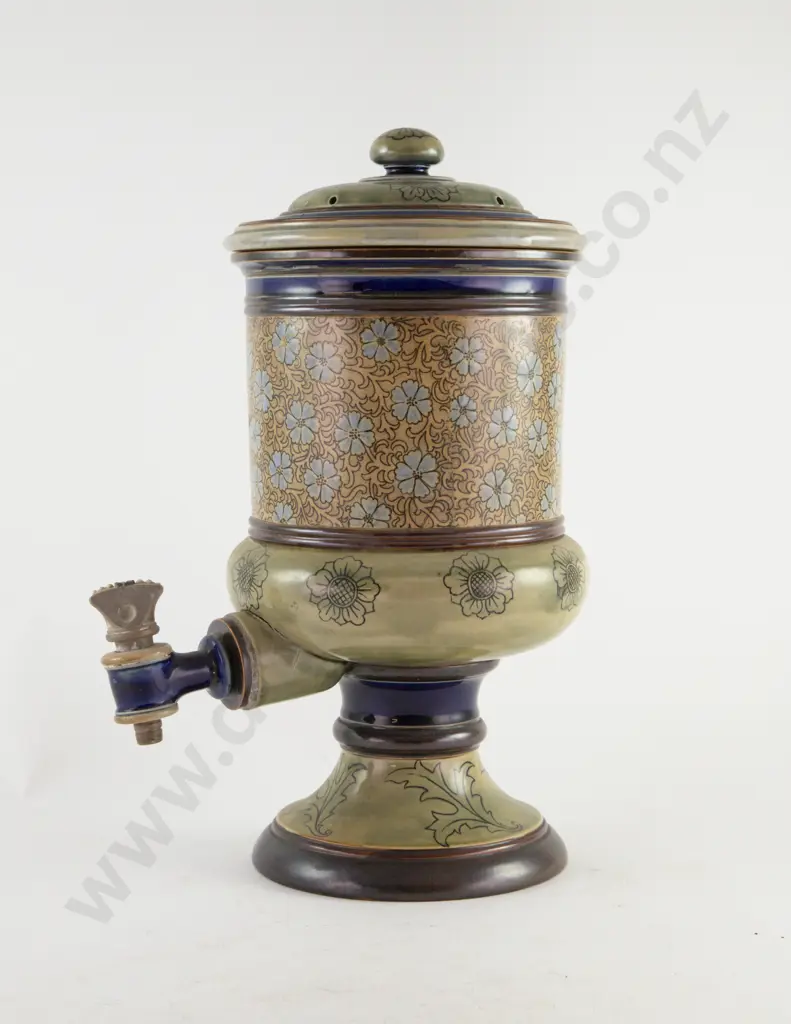 Late C19th Doulton LambethStoneware Water Filter Image 1++
