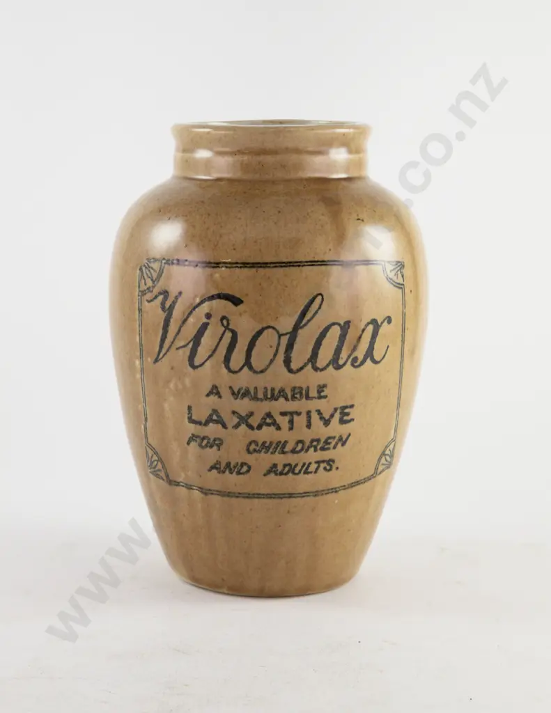 Late C19th Stoneware Storage Jar for Virolax Image 1++