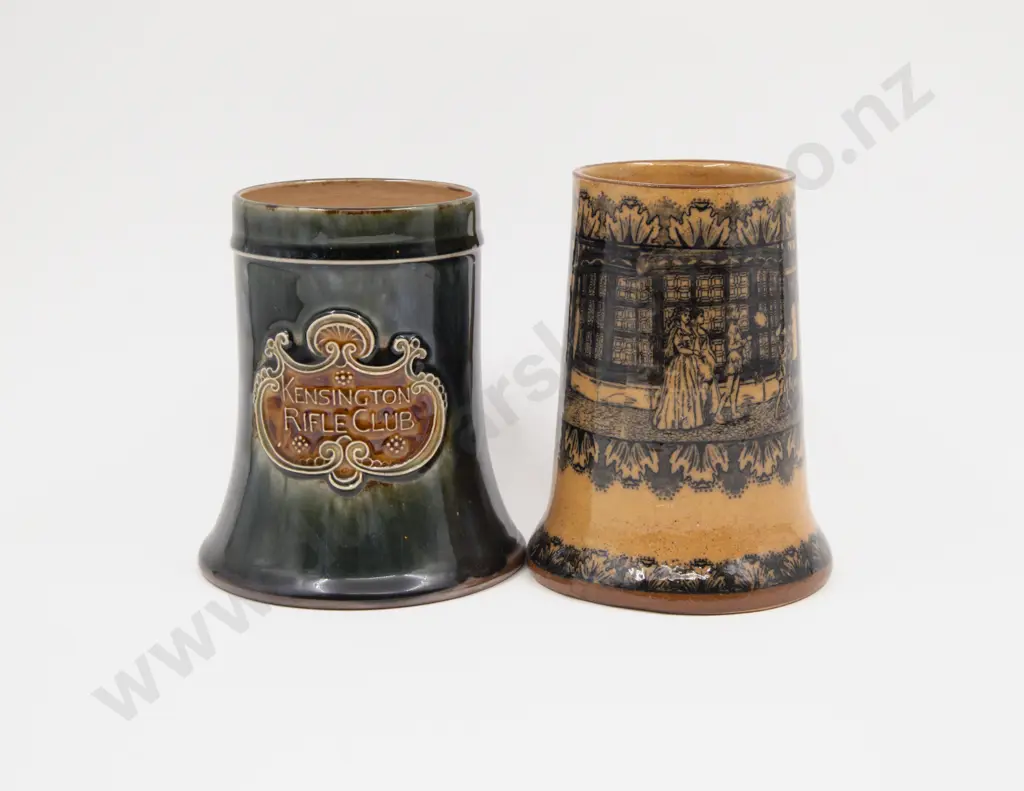 Two Doulton Stoneware Pint Mugs Image 1++