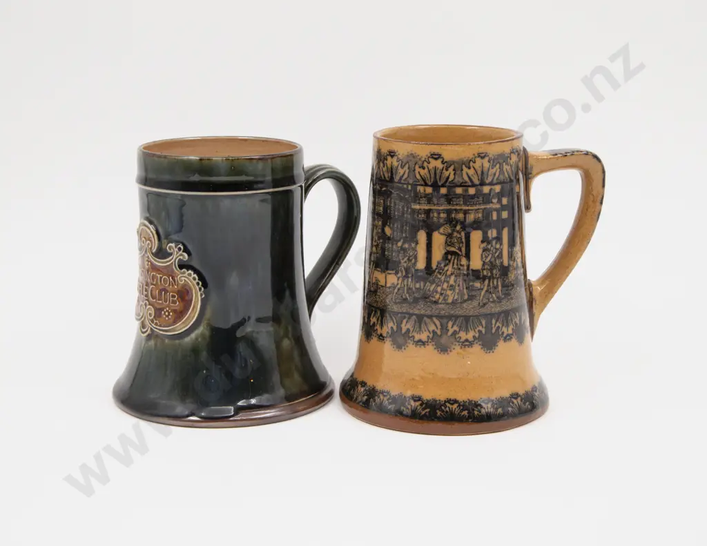 Two Doulton Stoneware Pint Mugs Image 1++