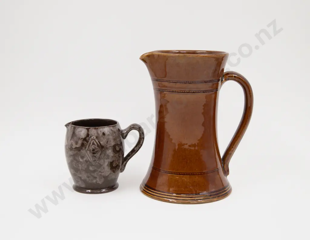 NZ Colonial Stoneware Water Jug Image 1++