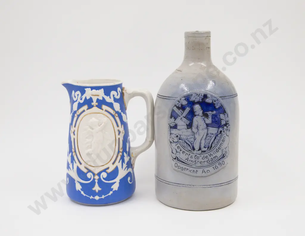 German Stoneware Gin Bottle Levert & Co Image 1++