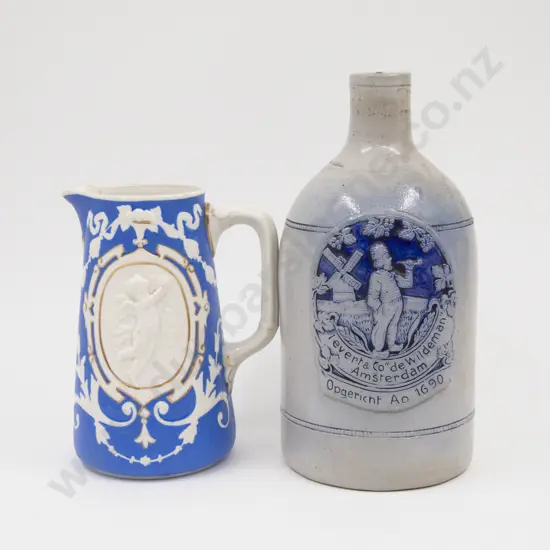 German Stoneware Gin Bottle Levert & Co