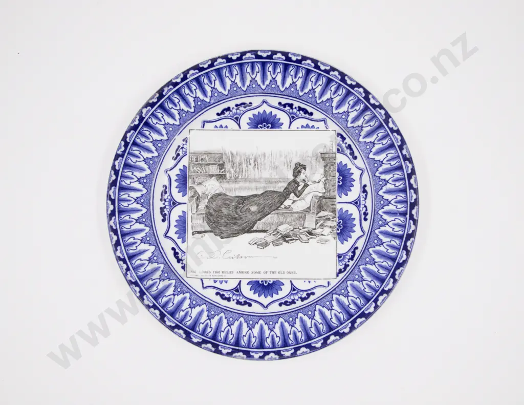 Royal Doulton Blue & White Plates Image 1++