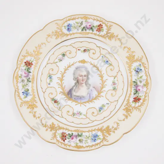 French Second Empire Sevres Portrait Cabinet Plates