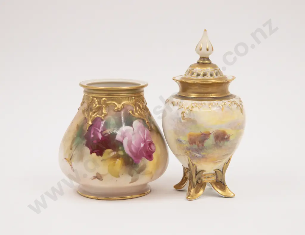 Royal Worcester Vase and Cover Image 1++