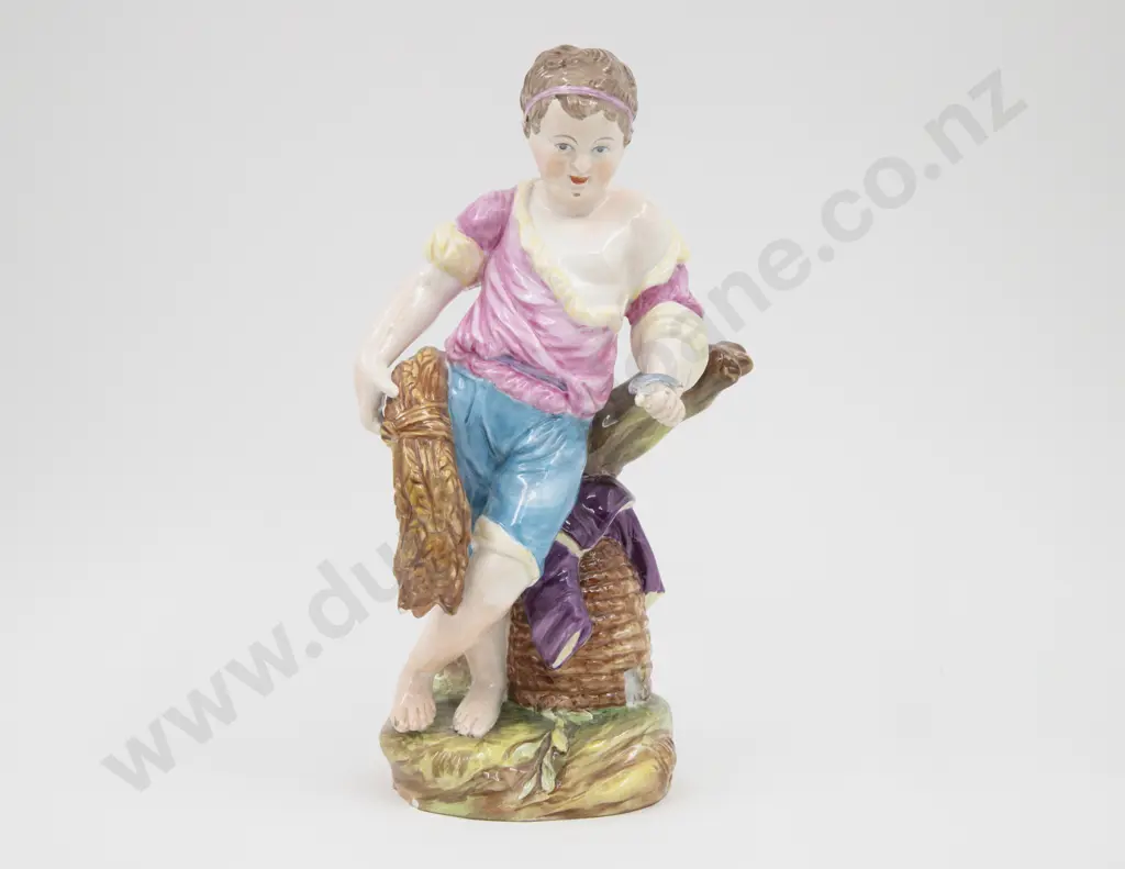 Spode Copeland Figure of The Meadow Boy 26cmH Image 1++