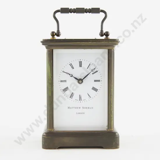 Brass Cased Carriage Clock by Matthew Norman London