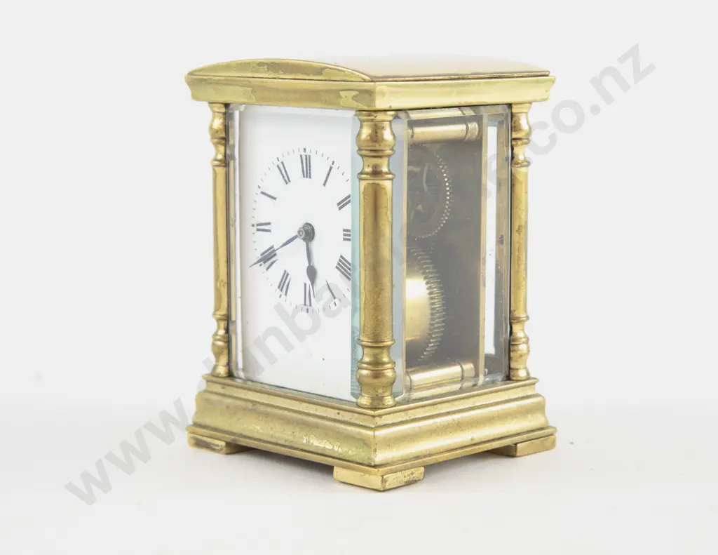 Small Brass Cased Carriage Clock Image 1++