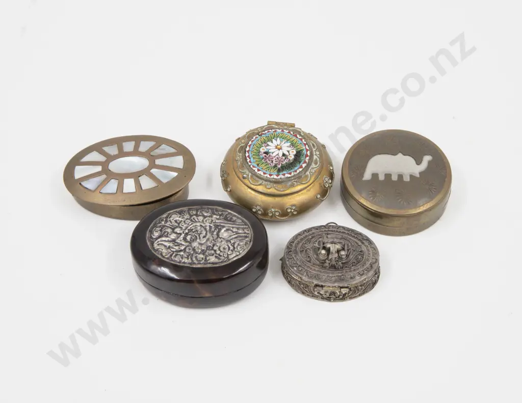Collection Five Various Trinket Boxes Image 1++