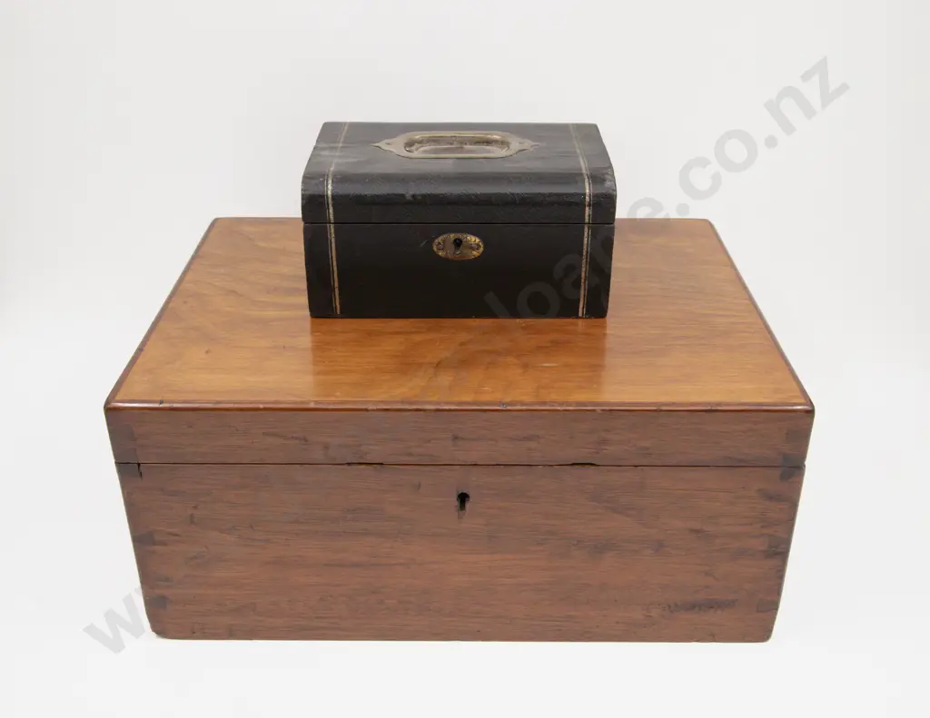 C20th Work/Instrument Box and Victorian Jewel Box Image 1++