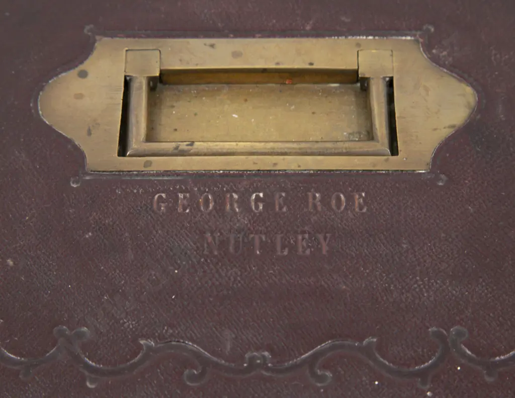 Vict Burgundy Morocco Jewellery Box by Austin of Dublin Image 1++