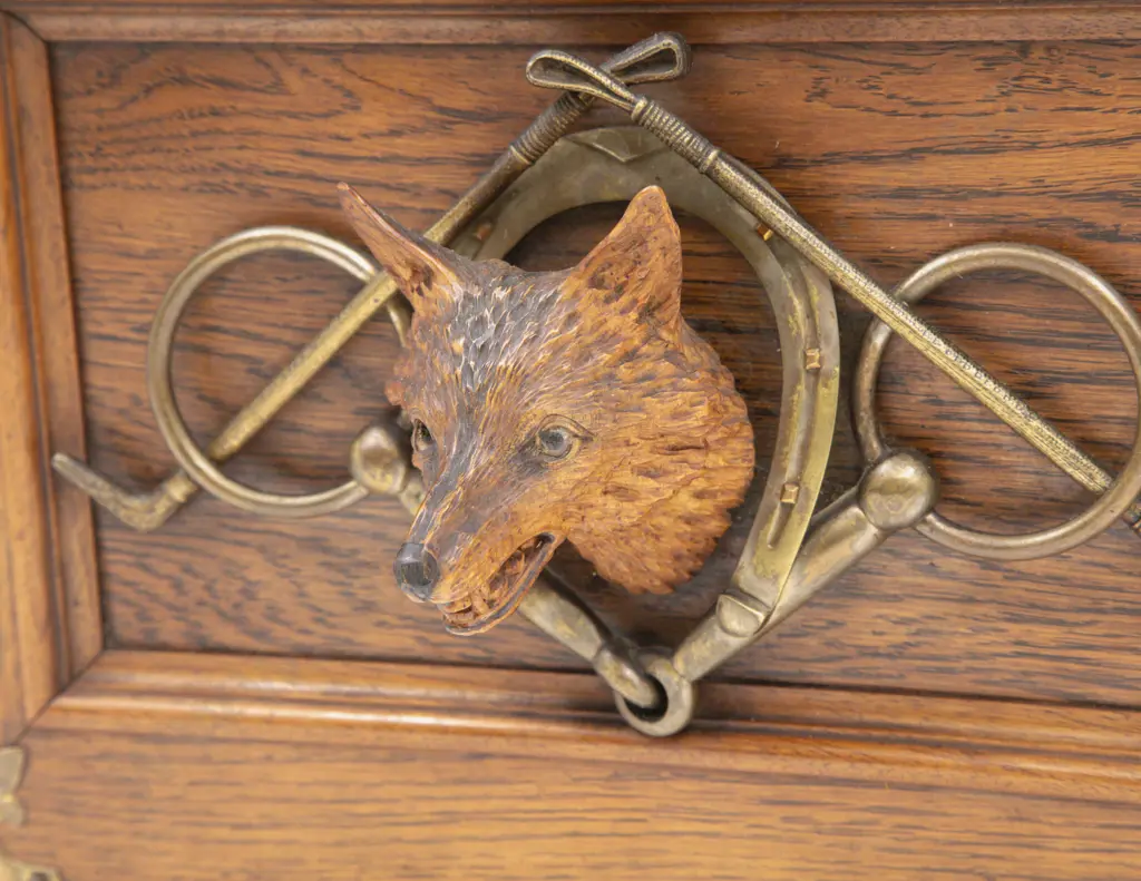 Edwardian Oak Hunting Lodge Newspaper Rack Image 1++