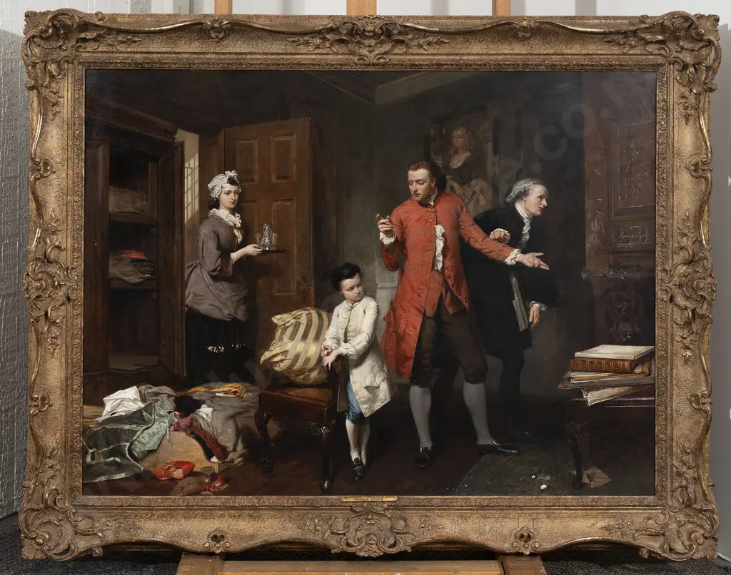 Marcus Stone (British 1840 - 1921) A Painters First Work Image 1++