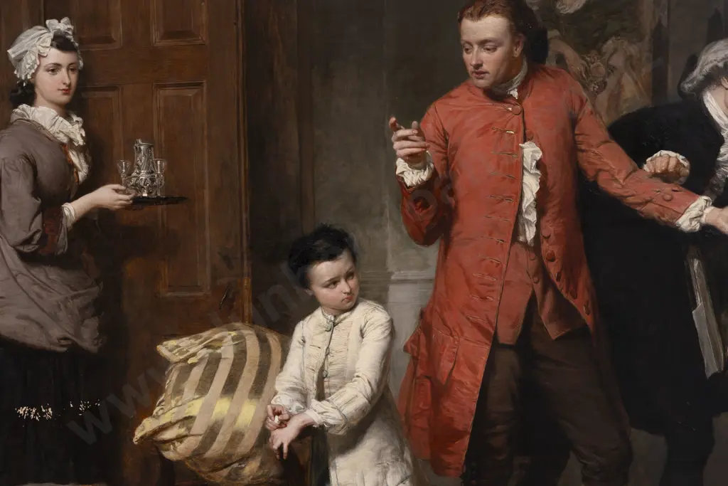 Marcus Stone (British 1840 - 1921) A Painters First Work Image 1++