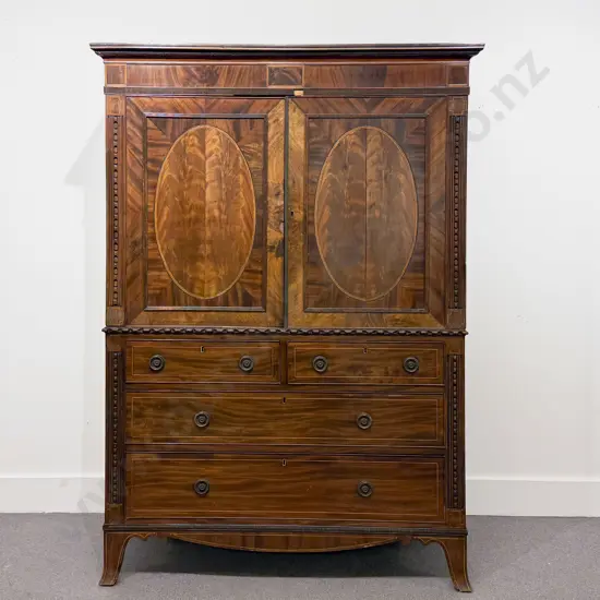 Regency Mahogany Linen Press