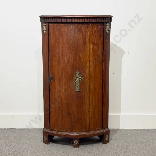 GeoIII Mahogany and Gilt Metal Mounted Corner Cabinet