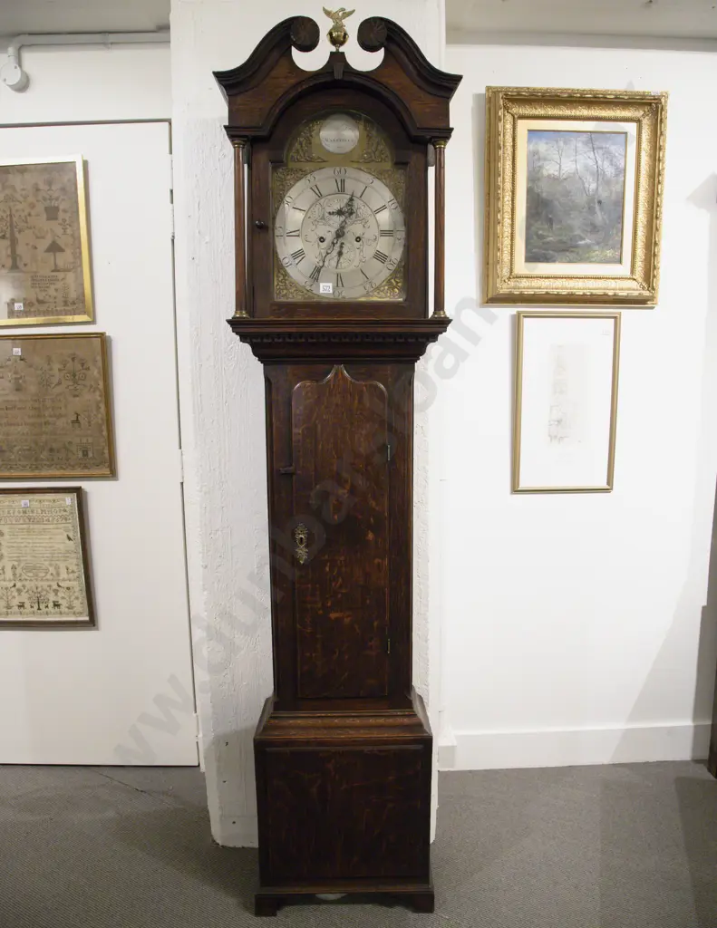 GeoIII Oak Longcase by John Day of Wakefield Image 1++