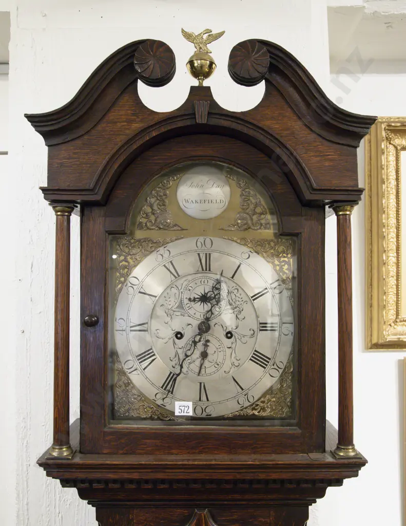GeoIII Oak Longcase by John Day of Wakefield Image 1++