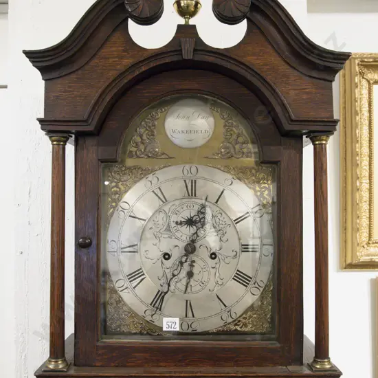 GeoIII Oak Longcase by John Day of Wakefield